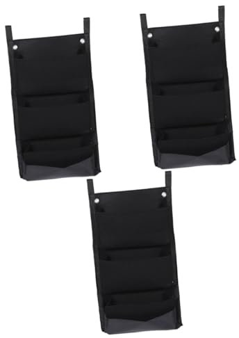 YARNOW 3St An der Wand befestigte Grow Bags pflanzentasche pflanzensack Wandpflanzer Wandpflanzbeutel Vertikaler Gartenpflanzer Wandbehang aus Filz Pflanztasche für die Wand gefühlt Black