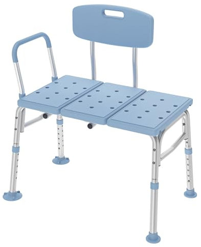 VANCHEMO Siège de baignoire, réglable, avec dossier et accoudoirs amovibles, pour personnes âgées, adultes, type J