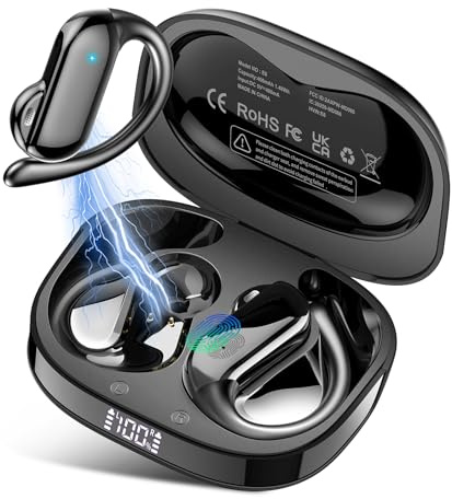 DUSONLAP AI Language Translation Earbuds Real Time, 3-in-1 Buletooth 5.4 Translator Earbuds Support 164 Languages/Audio and Video Calls/7 Modes/32H Translation Headphones fit Business/Travel/Learn