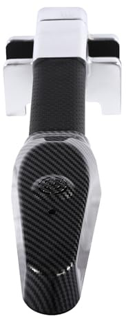 Riegel Lenkradkralle mit Alarm, 130dB, Lenkradschloss, Lenkradsperre, Lenkradkralle für Auto, Einziehbare, Universelle Passform, Schweres Anti-Diebstahl-Auto-Gerät, Schwarz
