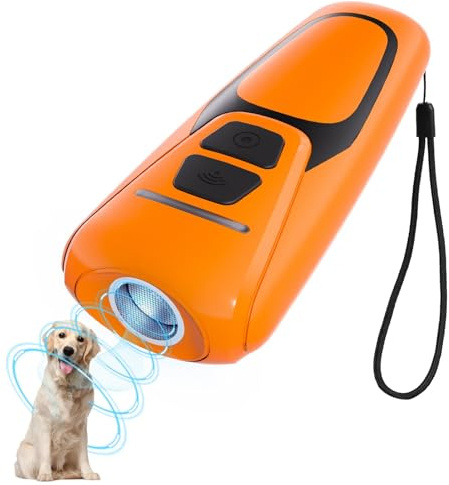 Honey Paws Anti-Bell-Gerät für Hunde, Ultraschall-Abschreckungsgerät gegen Hundebellen, Hunderindenstopper für Hunde, 15 m Reichweite, Wiederaufladbar Ultraschall-Bellstopper drinnen draußen