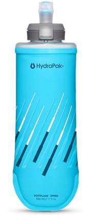 HydraPak SoftFlask Speed 500ml - Compressible Soft Flask Water Bottle, Perfect Fit for Hydration Vests and Running Packs with Easy Open Cap (500ml/17oz)