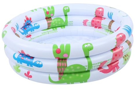 TOPINCN Mini Piscine Dinosaure pour Enfants avec Sol Gonflable Doux pour Les Tout-Petits, Piscine Facile à Ranger et à Transporter pour Enfants, Maison pour Animaux de Compagnie Intérieure et