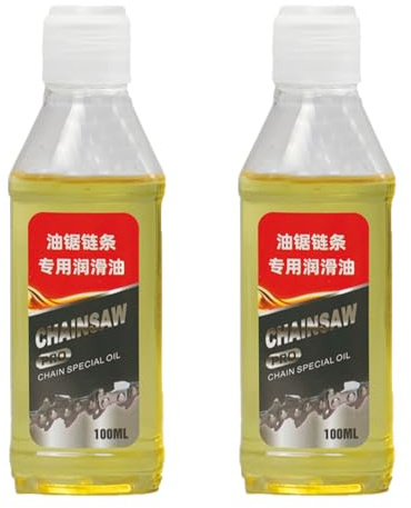 2 Pièces Huile Chaine Tronçonneuse, 100ml Huile Tronconneuse Electrique, Solvant De Pénétration Profonde Lubrifiante Polyvalente, Pour Taille Haies, ÉQuipements Hydrauliques