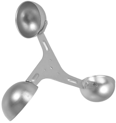 COOPHYA Sensore Vento per Tende da Sole Tazza di Lega di Alluminio Leggera e Stabile, Anemometro a 3 Tazze per Misuratore di Velocità del Vento Preciso e Resistente