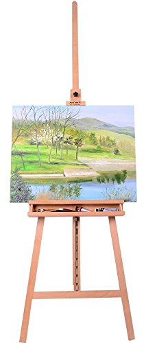 Mont Marte Neigbare Staffelei aus Holz, Klassische Staffelei mit A-Rahmen für alle Künstler