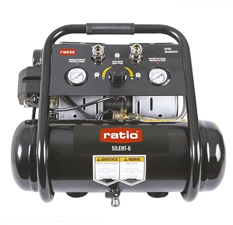 Compresor portatil silencioso 1hp 230v