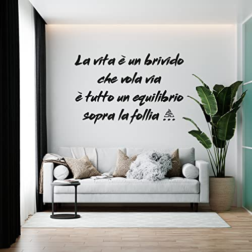 Gesar Autocollant mural - Stickers muraux - Interior - Adhésif vinyle mural - La V est un briquet qui vole, c'est tout un équilibre sous la folie