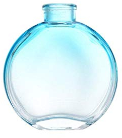 150ml/5oz Diffusore di Vetro Vuoto Bottiglia Diffusore Vasi Aromaterapia Contenitore di Immagazzinaggio Accessori di Fragranza Uso per la Ricambio Fai da Te Bastoncini Diffusore di Reed Set (Blu)