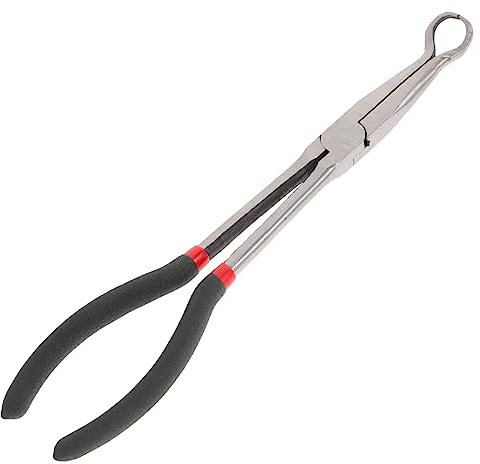 COHEALI Pinza Estesa a Becchi Lunghi 28 Cm Impugnatura in Gomma, Morsetto Di Crimpatura Per Cablaggio Manuale e Riparazione Cavi in Spazi Ristretti, Utensile Professionale Per Elettronica e Fai-da-te