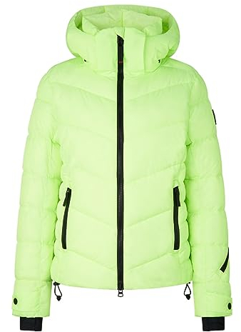 Bogner Fire + Ice Ladies Saelly2 I Grün - Wasserabweisende luxuriöse Damen Jacke, Größe 38 - Farbe Fluo Green