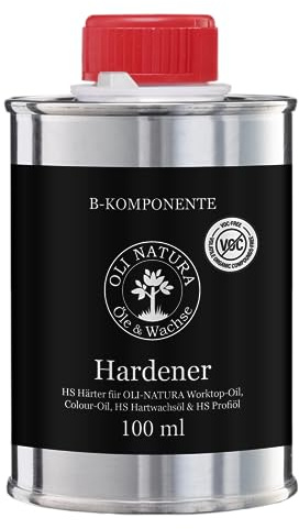 OLI-NATURA HS - Endurecedor de aceite de madera (100 ml, 2 K, para mayor resistencia, sin disolventes)