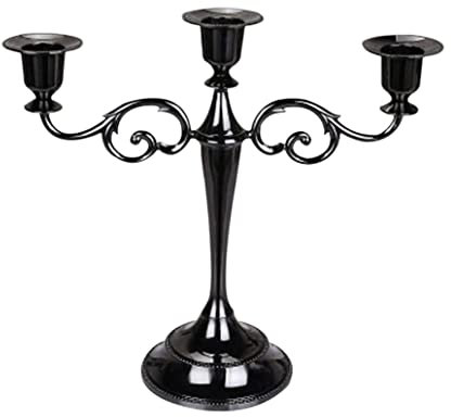 Kerzenständer Kerzenhalter Antike Säule Kandelaber, 3-Armiger Kerzenständer Metallkerzenständer Schicke Dekoration Für Hochzeitsessen Party Dekoration Windlicht groß Teelichthalter