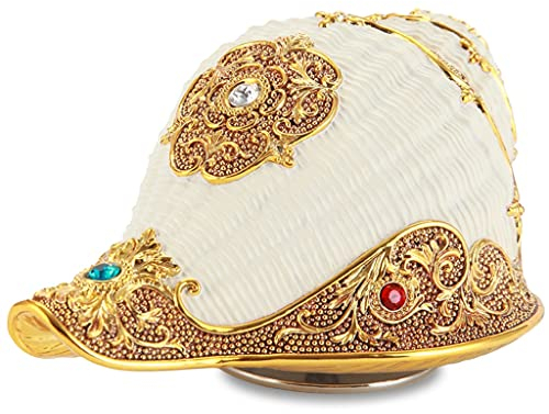 ASHSDI Spieluhr Musikbox, Kreative Golden Conch Music Box, Wind-up Music Box Home Decor Tischplatte Ornamente Geschenk for Musiker Frau Muttertag Valentinstag Geburtstag Musikspieluhr Spieldose