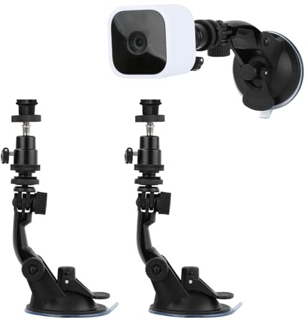 Window Camera Mount for Blink Outdoor 4/Outdoor 2K+/Mini/Mini 2K+, 2 Pack | 360° Adjustable Wall Mounting Bracket, No Drill Wall Mount, Glass Window Holder Suction Cup Mount, Can Move Anywhere