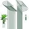 OFFCUP Tuteurs pour Plantes, 12PCS 25 * 40CM Vert Support de Plantes de Jardin en Métal Demi-Rond, Anneau Support de Jardin pour Pivoines Hortensias Roses Sédum Légumes Tomates
