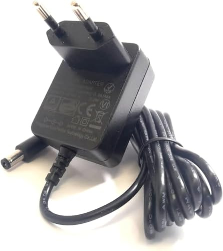 Enerpower Trafo 9V Netzteil AC-DC Netzadapter Steckernetzteil 1A (9W) für Musikinstrumente, Router, Digital-Radio und mehr (GS Zertifiziert) 5,5 x 2,1 mm Rundstecker (Plus Center) Cen´t