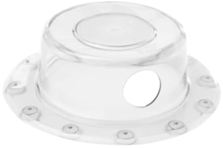 Aquaseal Deluxe， Premium Bathtub Overflow Drain Cover ， Crystal-Clear Suction Seal ，Ergonomic Grip Handle ，Enhances Bath Depth for Richer Soaking Experiences