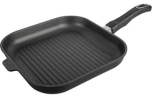Gastrolux Grill, 28cm x 28cm, Tous Feux et Induction, Revêtement Antiadhésif Biotan Plus, Manche Amovible, Indéformable, 17428A