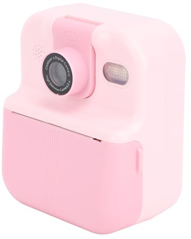Generic Barnkamera Instant Print 1080p Bärbar Resekamera för Pojkar Flickor i åldern 3-12 med LED-blixt och Appanslutning (Rosa)