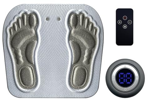 Hitburu Estimulador EMS para Pies - Masajeador Muscular - Dispositivo De Relajación Muscular Con Múltiples Modos Y Terapia De Tejido Profundo Para Hombres Y Mujeres En Hogar, Hotel, Trabajo, Estudio
