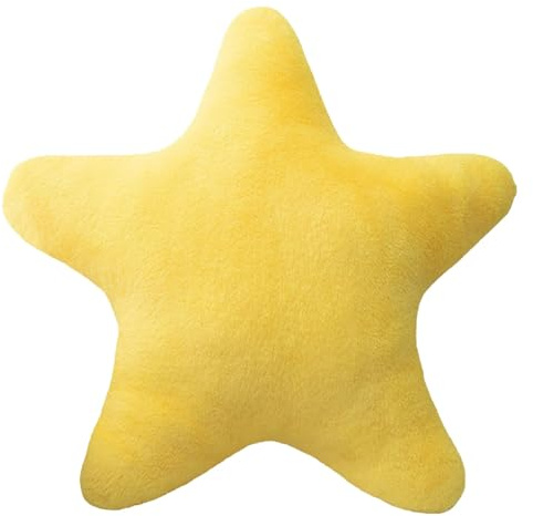 ZQuintuplian Star Cushion, 40 * 40cm Yellow Soft Star Pillow, Decorative Throw Pillow for Bedroom and Living Room, Cute Novelty Cushions Gift,