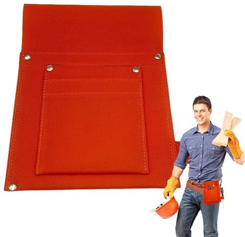 Pochette À Outils De Petite Taille De Stockage En Tissu Oxford | Support Pour Mètre À Ruban pour Mètre Ruban Électricien Charpentier Plombier Hommes Travaux de Construction Maintenance