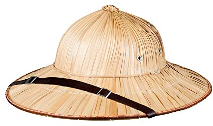 Boland 95464 - Casco de paja, sombrero safari, tocado para disfraces de carnaval, accesorio para disfraces, carnaval o fiesta temática (Paquete de 4)