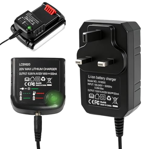 18V Lithium Ion Battery Charger Replacement for Black Decker