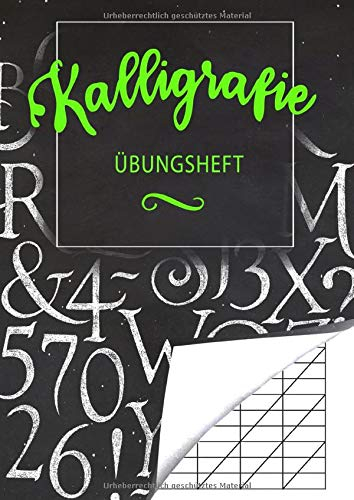 Übungsheft Kalligrafie: Schönschreiben lernen und die eigene Schreibschrift perfektionieren