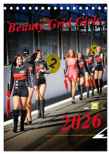 Beauty Grid Girls (Tischkalender 2026 DIN A5 hoch), CALVENDO Monatskalender: Unser Kalender Beauty Grid Girls mit sexy Frauen von der Motorrad WM und IDM! (CALVENDO Erotik)