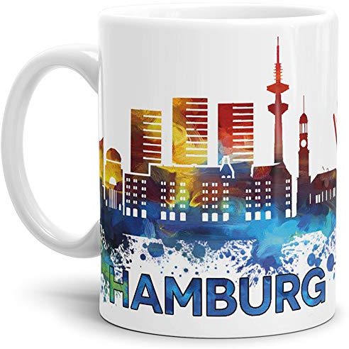 Hamburg-Tasse Skyline - Kaffeetasse/Mug/Cup - Qualität Made in Germany