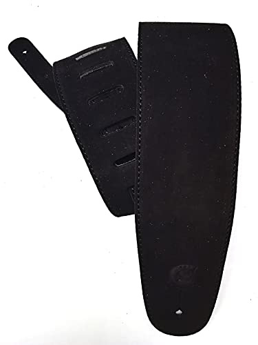Custom Style T8SUBK Gitarrengurt aus Wildleder, Schwarz