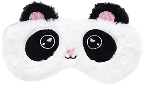 Ulife Mall Cute Panda Schlafmaske Soft Plüsch Augenbinde, Lustige emoticons Schlafmaske Augenmaske Augenabdeckung für Mädchen Jungen Frauen Männer Kinder Zuhause Schlafen Reisen