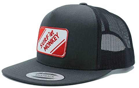 Dressed in Music Play with ME Casquette Full Patch Snapback - Surf Monkey® - Casquette de Baseball pour Homme/Femme - Taille Unique - Fermeture Réglable Snapback - Visière Plate, Gris