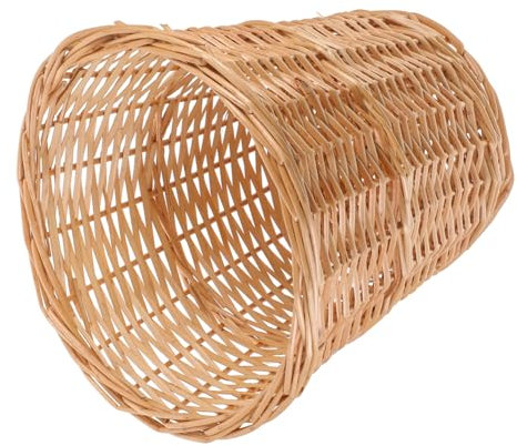 Alipis Panier à Ordures Tissé Naturel Élégant pour Maison Corbeille Décorative Rotin pour Salon Et Salle De Bain