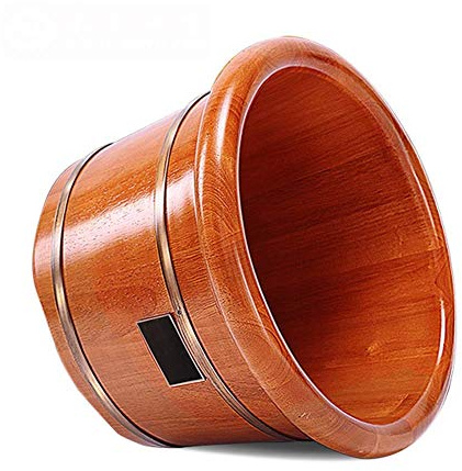 TAOZUYING Foot Tub Foot Bathtub Thickened Wooden Basin For Bathing Feet Pedicure Massage, Enjoy A Comfortable Foot Bath And Rest Comfortably (Color : A) marriage