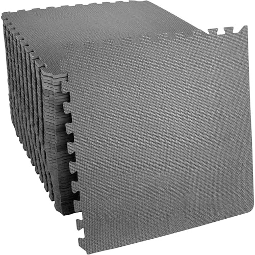 Nassboards EVA Foam Mat Tiles for Home Fitness, Camping, Play, Flooring Work - Great for Garage, Gym, Garden & Indoor or Outdoor Room - Padding, Protection & Non Slip Covering