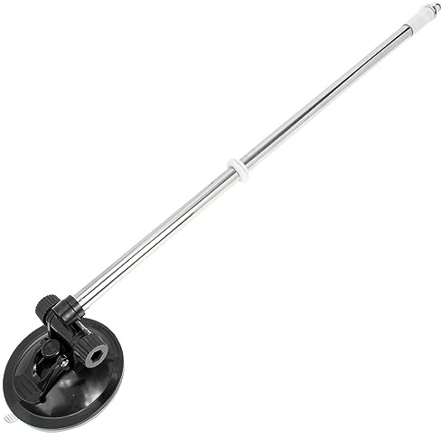 Veemoon Saugnapf Fahnenmasthalter Outdoor, Auto Saugnapf Fahnenmasthalter Fahnenhalter Verstellbarer Rv Outdoor Fahnenmast Autodekoration Fahnenmast FüR Rv LKW Auto SUV 21,42 x 3,34 x 3inch