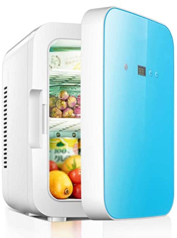 Mini réfrigérateur à refroidissement rapide 8 litres/8 canettes, réfrigérateur compact portable pour soins de la peau, pour chambre à coucher, voiture, voyage, bureau, dortoir, mini réfrigérateur
