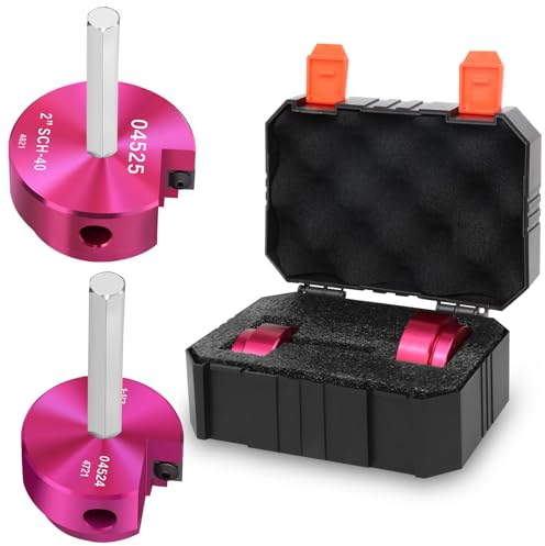 JYINCPED Protector de montaje de PVC de 1-1/2 y 2 pulgadas, escariador de tubo de PVC con eje hexagonal de 3/8 pulgadas, escariador de montaje de tubería de plástico para fontanería SCH.40 CPVC ABS