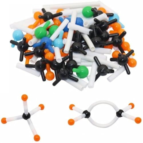 Sanfly Modelo De Estructura Molecular En Miniatura, Kit De Modelo Molecular De 9 Mm, Kit De Modelo De Química Orgánica General para Enseñanza E Investigación