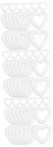 TEHAUX 54stücke Teiliges Schaumstoff-herzkranz Für Deko Für Hochzeiten Valentinstag Und Festlichkeiten Einfach Zu Gestalten Und Vielseitig Einsetzbar