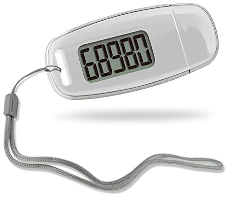 Contatore del contapassi 3D Contatore con retroilluminazione LED USB Pagno ricaricabile con pedometri di accurati per cordino rimovibile per camminare su accessori sportivi all'aperto dell'estate b