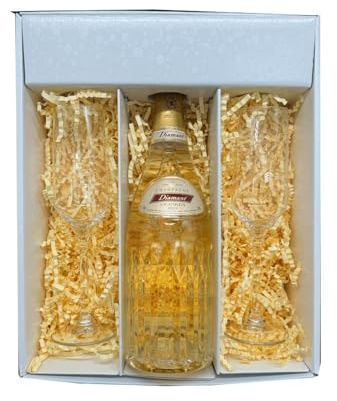 Coffret Blanc : Vranken – champagne –1 Brut et 2 Flûtes « carr頻 – (1x75cl)