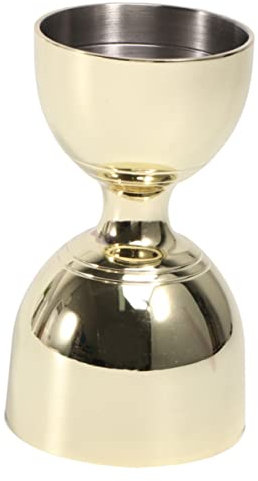 Cabilock Taza Medidora Para Bar De Acero Inoxidable 304 De 1 Onza Multifuncional Para Vino Coctelería.