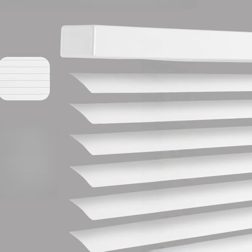 Cordless Aluminum Blinds 1 Vinyl Horizontal Blinds Light Filtering Blinds for Windows, Blinds and Shades for Windows White 40 1/2 W x 36 H