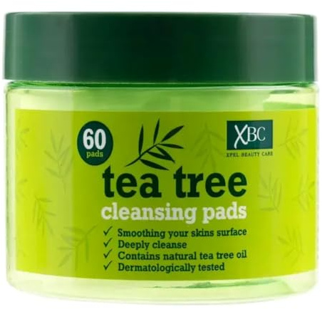 Tea Tree Cleansing Pads Deep Cleanse, Refresh & Revitalize Your Skin - Ideal for Acne-Prone Skin.mackup remuval pads (PACK OF 3)