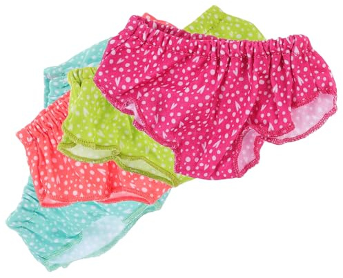 SOPOTUTU 4 Stück Teiliges Bunte Puppenunterwäsche Miniatur Slips Wiederverwendbar Puppenzubehör für Spielzeugpuppen Kreatives Rollenspiel und Puppenpflege