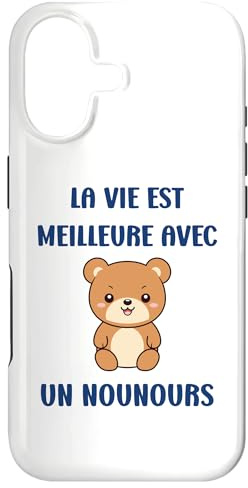 Humour bébé Ours La Vie est Meilleure avec Un Nounours Coque pour iPhone 17